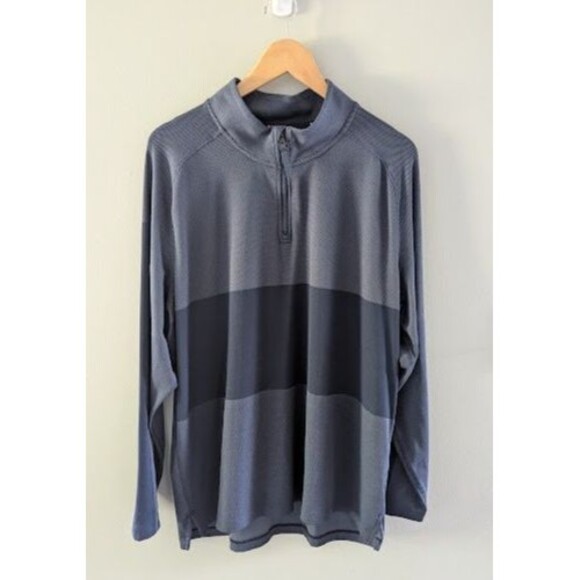 Nike Dri Fit Vapor 1/4 Zip Golf Pullover Shirt Long Sleeve Blue Mens XLarge XL - Picture 1 of 5